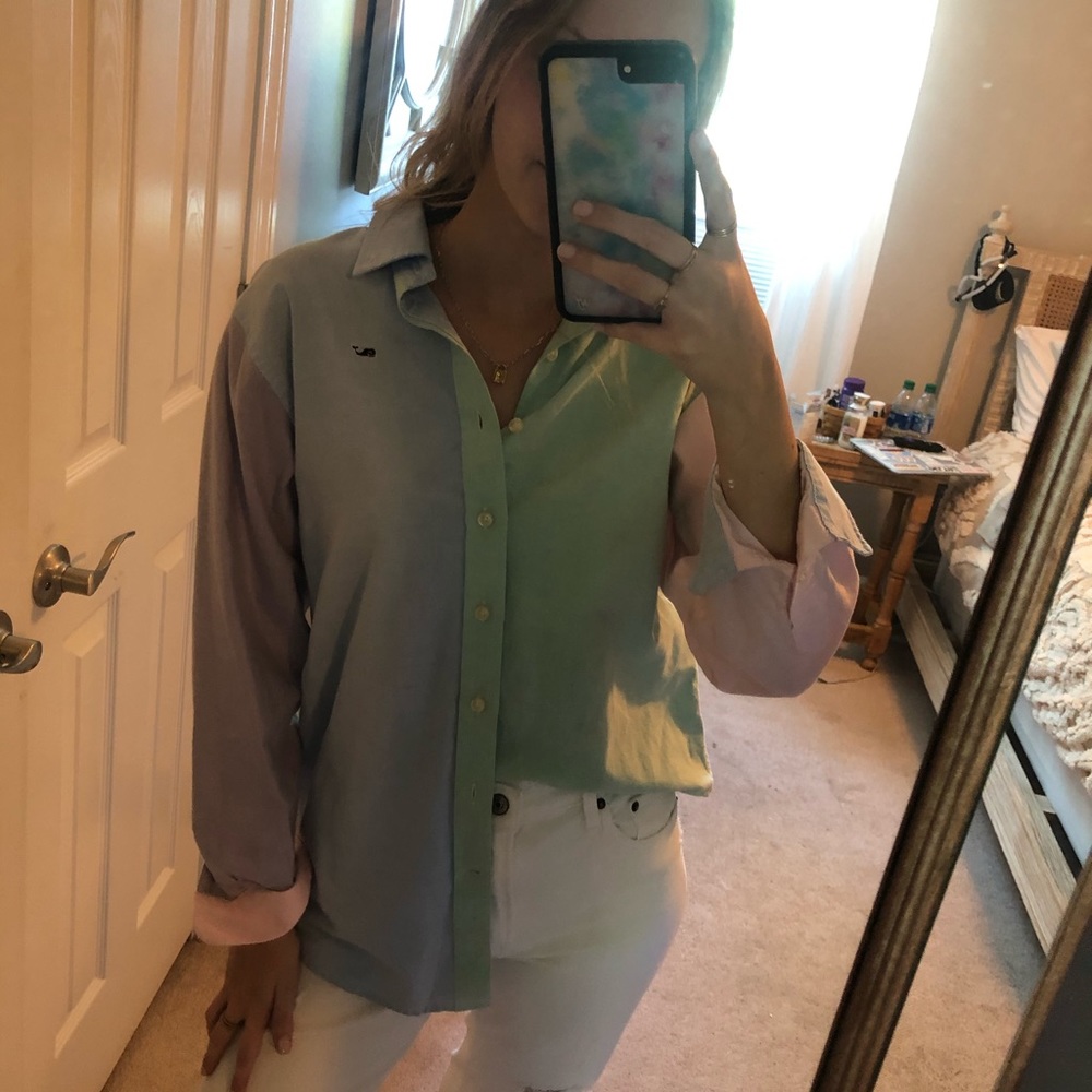 Vineyard Vines Colorblock Button down - Picture 4 of 5